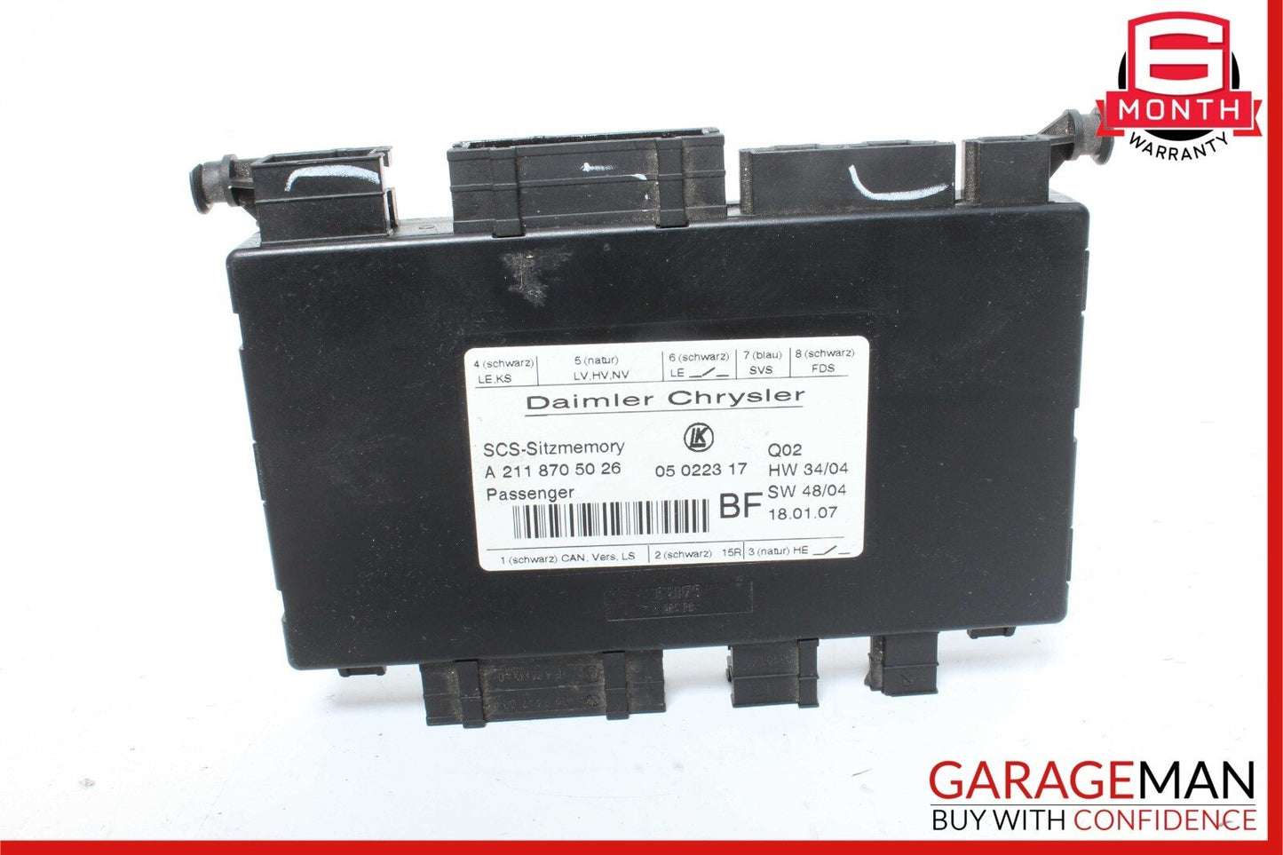 03-13 Mercedes GL450 ML550 CLS500 R350 Front Right Side Seat Controller Module