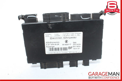 03-13 Mercedes GL450 ML550 CLS500 R350 Front Right Side Seat Controller Module