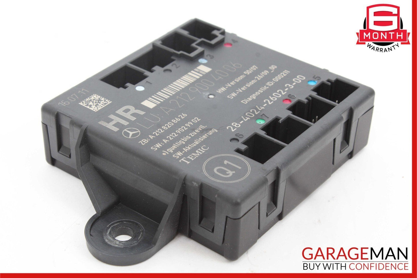 08-18 Mercedes GLK350 C250 C300 CLS550 Rear Right Side Door Control Module Unit