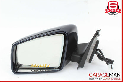 12-14 Mercedes W204 C250 C300 Front Left Side Mirror Door Rear View Black OEM