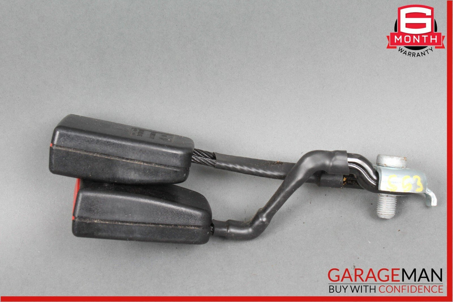 07-13 Mercedes W221 S63 Rear Right Seatbelt Seat Belt Dual Buckle OEM