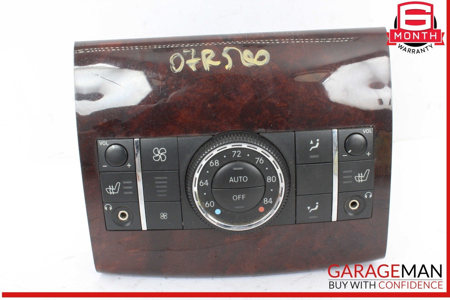 06-09 Mercedes W251 R500 R350 Heater Climate Control Switch W/ Trim Bezel OEM