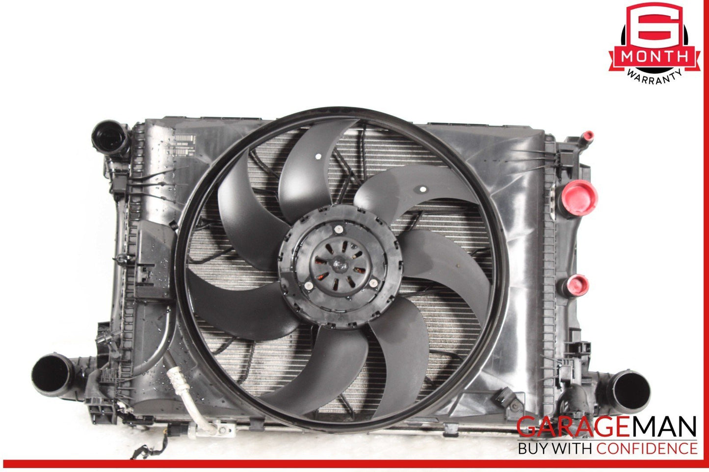 14-16 Mercedes W212 E250 Engine Motor Cooling Radiator A/C AC Condenser Assembly