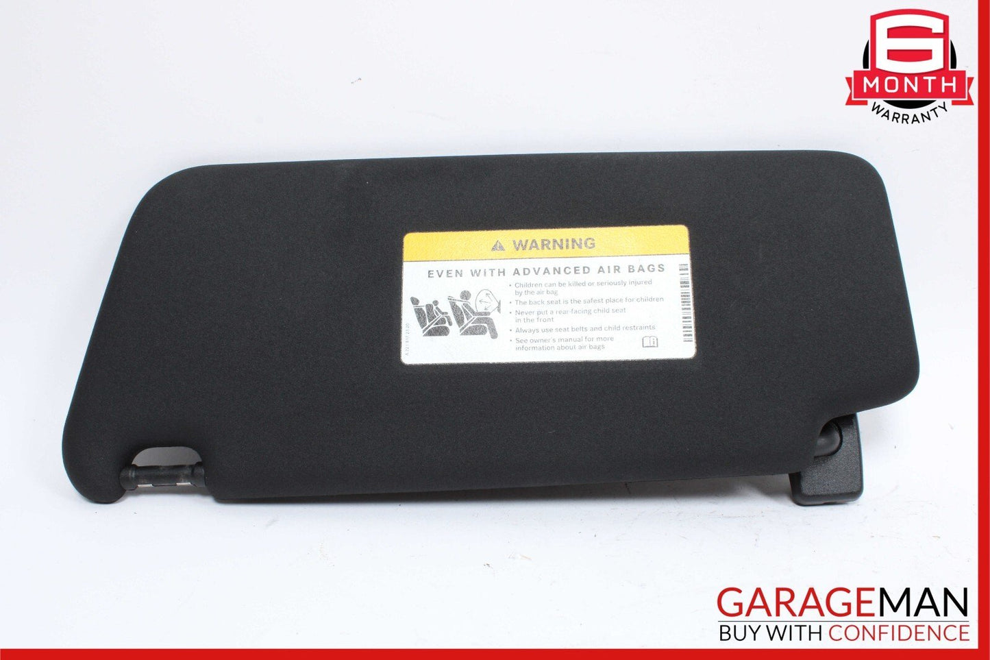 08-14 Mercedes W204 C250 Front Right Side Sun Visor Sunvisor Shade Black OEM