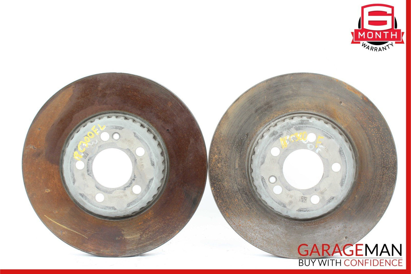 15-20 Mercedes W205 C300 C350e Front Right & Left Side Brake Rotor Disc Set of 2