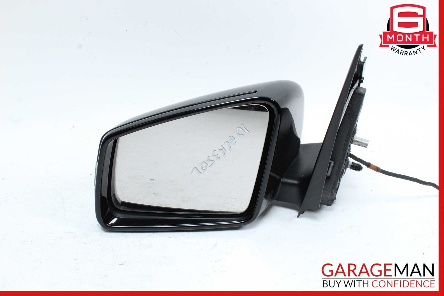 10-12 Mercedes X204 GLK350 Front Left Side Door Rear View Mirror Black OEM
