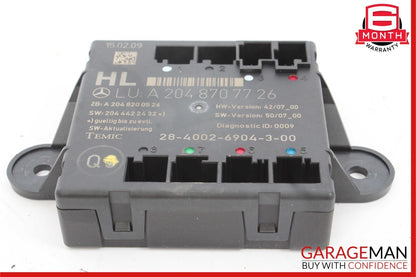 08-11 Mercedes W204 C300 C350 C63 AMG Rear Left Side Door Control Module Unit