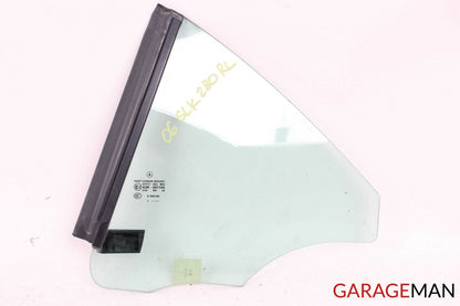05-11 MERCEDES R171 SLK350 REAR LEFT DRIVER SIDE QUARTER WINDOW GLASS OEM