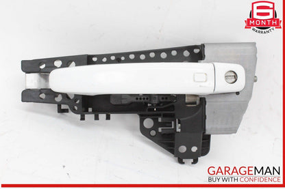 09-16 Audi A4 A5 Front Left Driver Side Exterior Door Handle White 8T1837885A