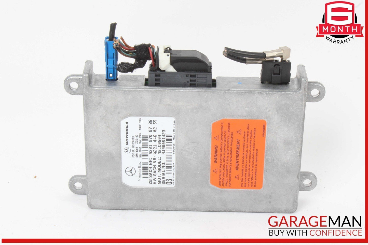 Mercedes X164 GL450 4MATIC Voice Communication Control Module 2218708726 OEM