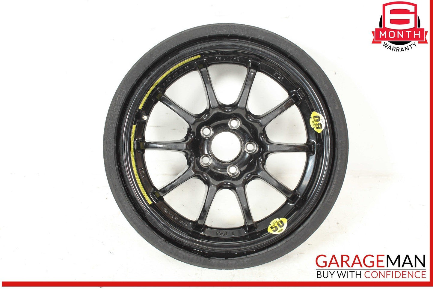 03-12 Mercedes R230 SL500 SL550 Emergency Spare Tire Wheel Donut Rim 17" 17 OEM