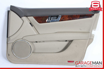 08-14 Mercedes W204 C300 Sedan Front Right Side Interior Door Trim Panel Beige