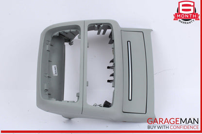 12-18 Audi A6 A7 S6 Rear Climate Control Trim Panel w/ Power Outlet Gray OEM
