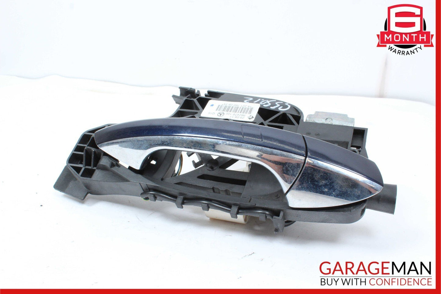 07-13 Mercedes W221 S550 Rear Right Side Exterior Door Handle Keyless Go Black