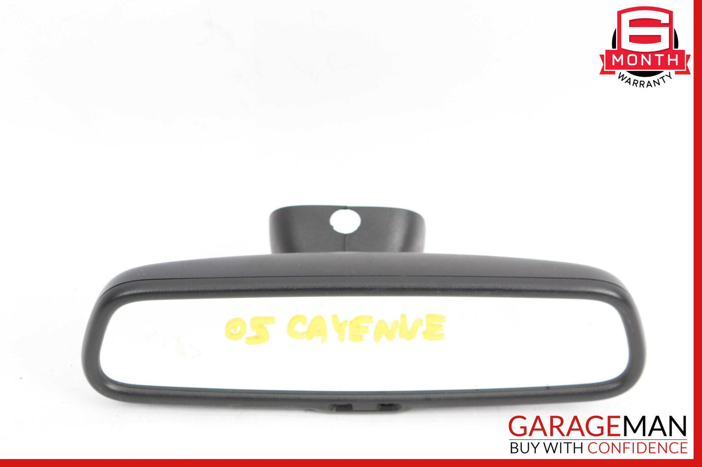 03-06 Porsche Cayenne 955 Interior Top Upper Rear View Mirror Black OEM