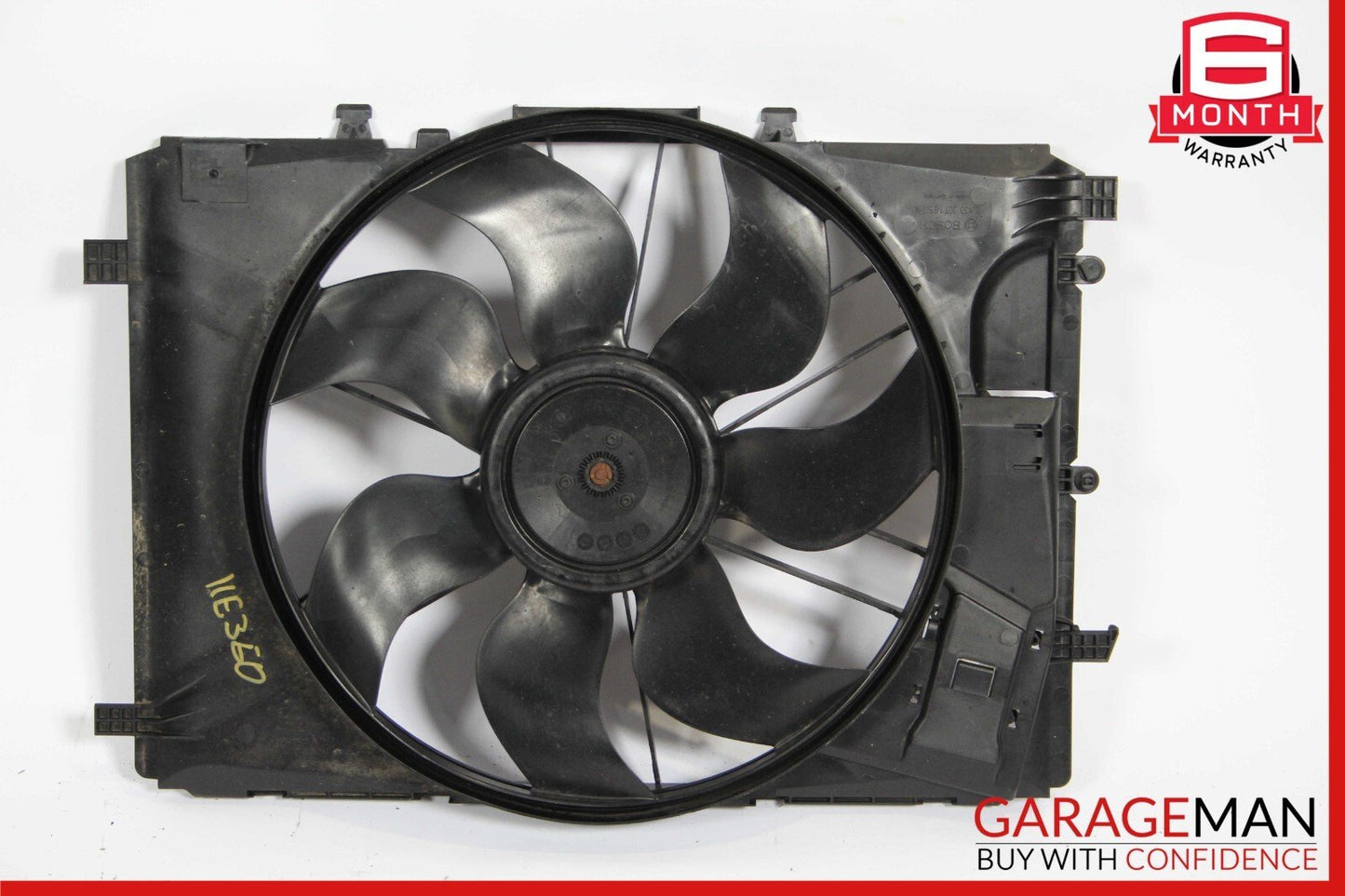 08-18 Mercedes E350 GLK350 SLK350 Engine Radiator Cooling Fan Motor Shroud Assy