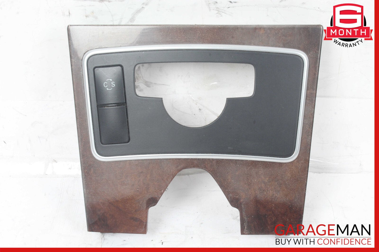 10-13 Mercedes W212 E350 E400 E550 Center Console Switch Trim Cover Bezel Wood