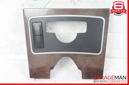 10-13 Mercedes W212 E350 E400 E550 Center Console Switch Trim Cover Bezel Wood