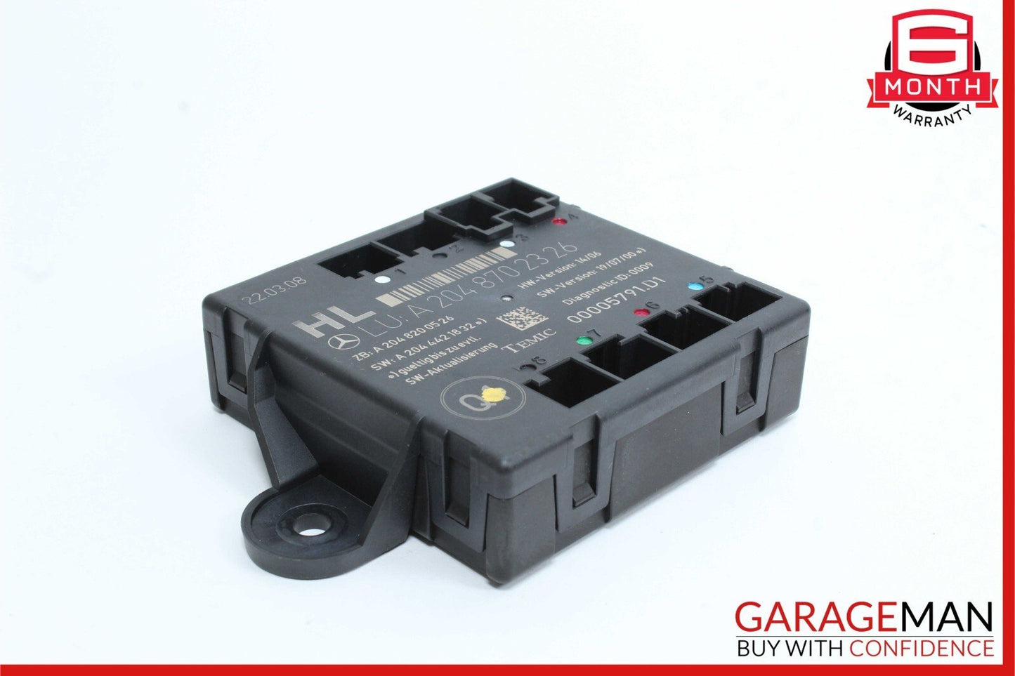 08-18 Mercedes W204 C300 CLS550 GLK350 Rear Left Side Door Control Module OEM
