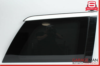 07-12 Mercedes X164 GL450 Rear Right Side Quarter Window Glass w/ Moulding Trim