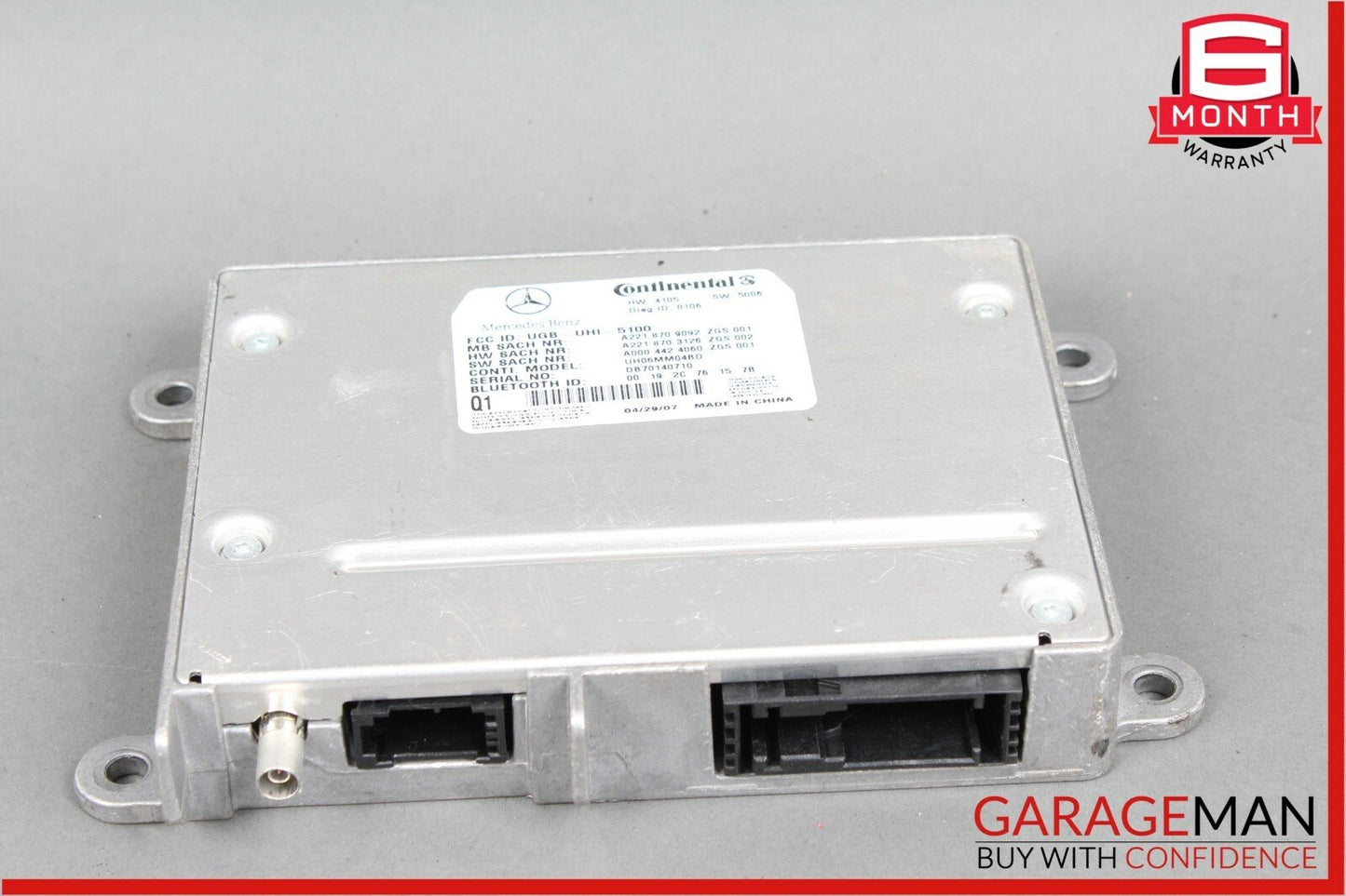 07-09 Mercedes W221 S63 CL63 Bluetooth Communication Module OEM