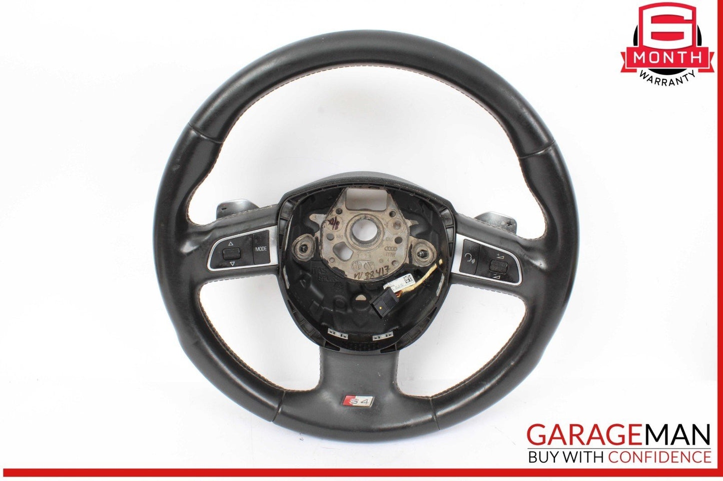 09-12 Audi S4 Front Left Driver Side Steering Wheel w/ Paddle Shifters OEM