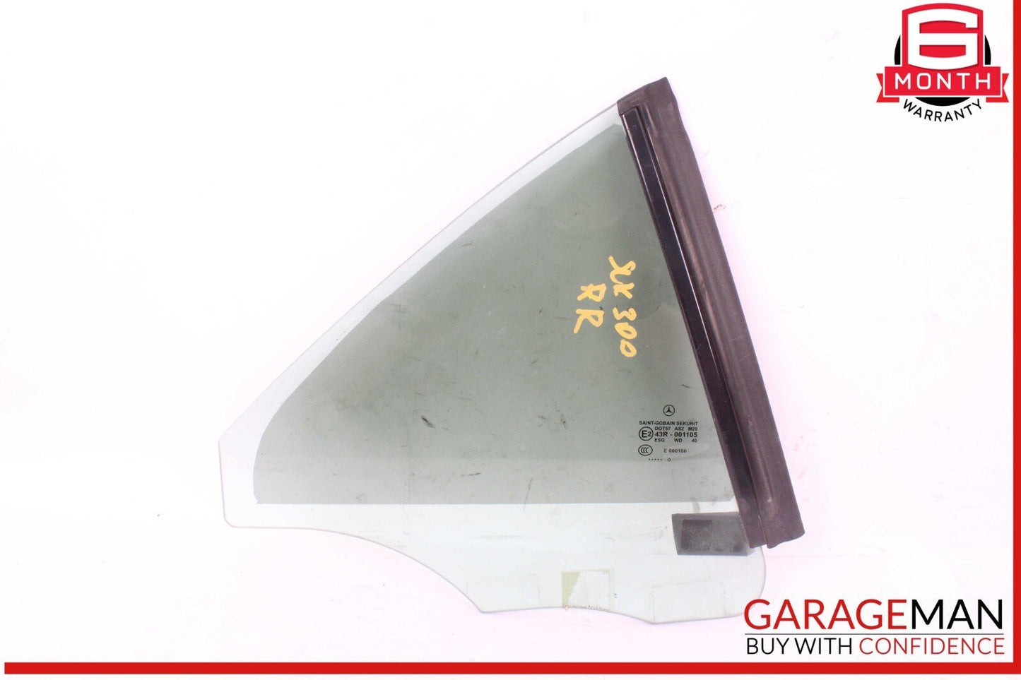 05-11 Mercedes R171 SLK300 SLK280 Rear Right Side Quarter Window Glass OEM
