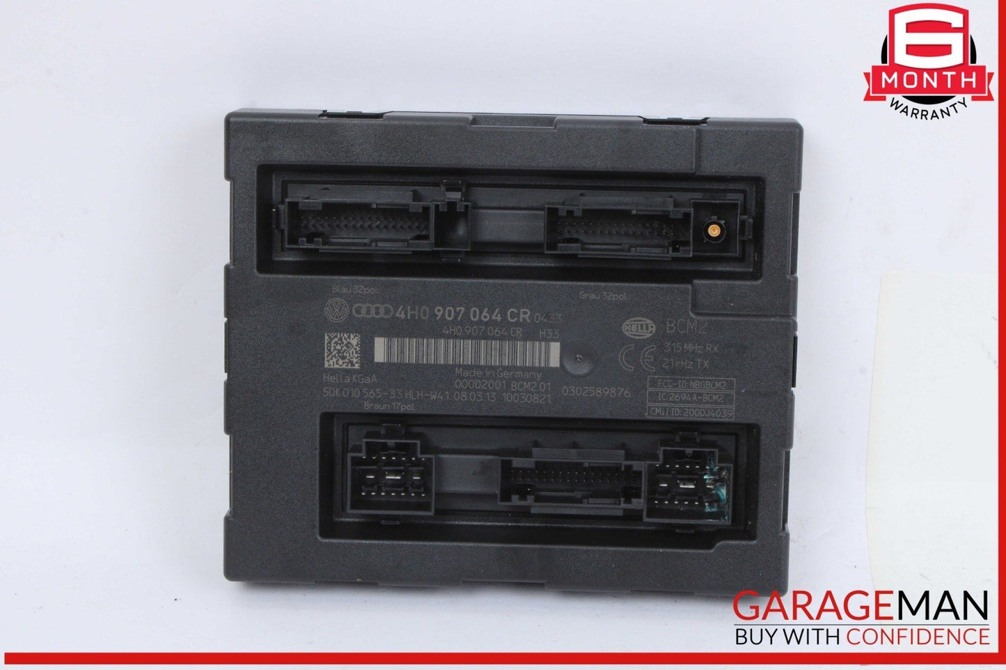 12-18 Audi A7 A6 Body Comfort Control Module Unit 4H0907064CR OEM