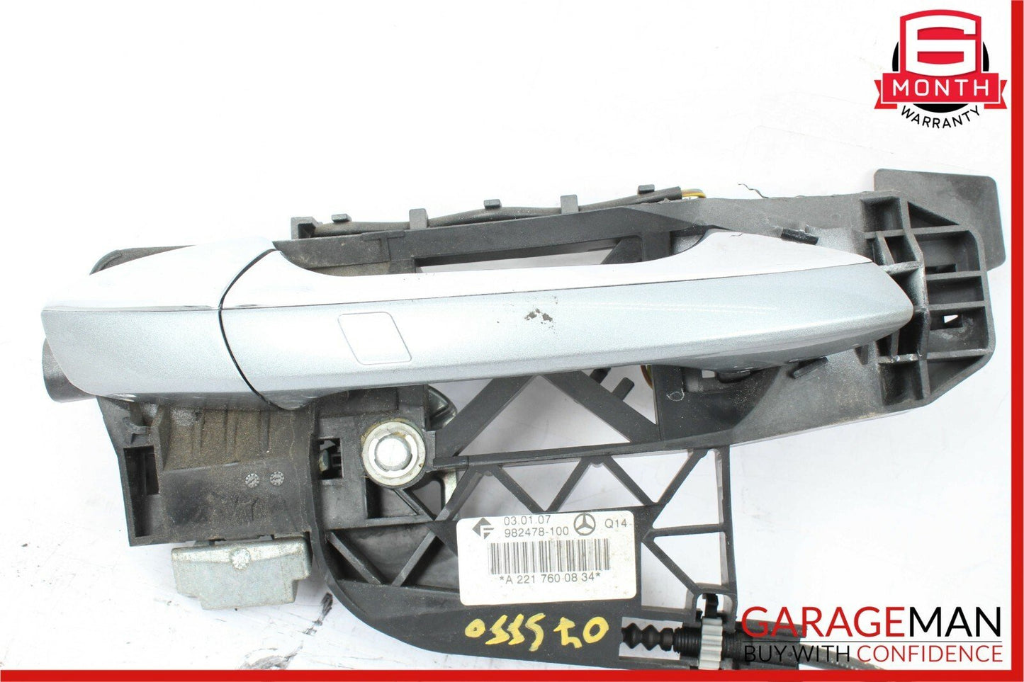07-13 Mercedes W221 S400 S550 Rear Right Exterior Door Handle Keyless Go Grey