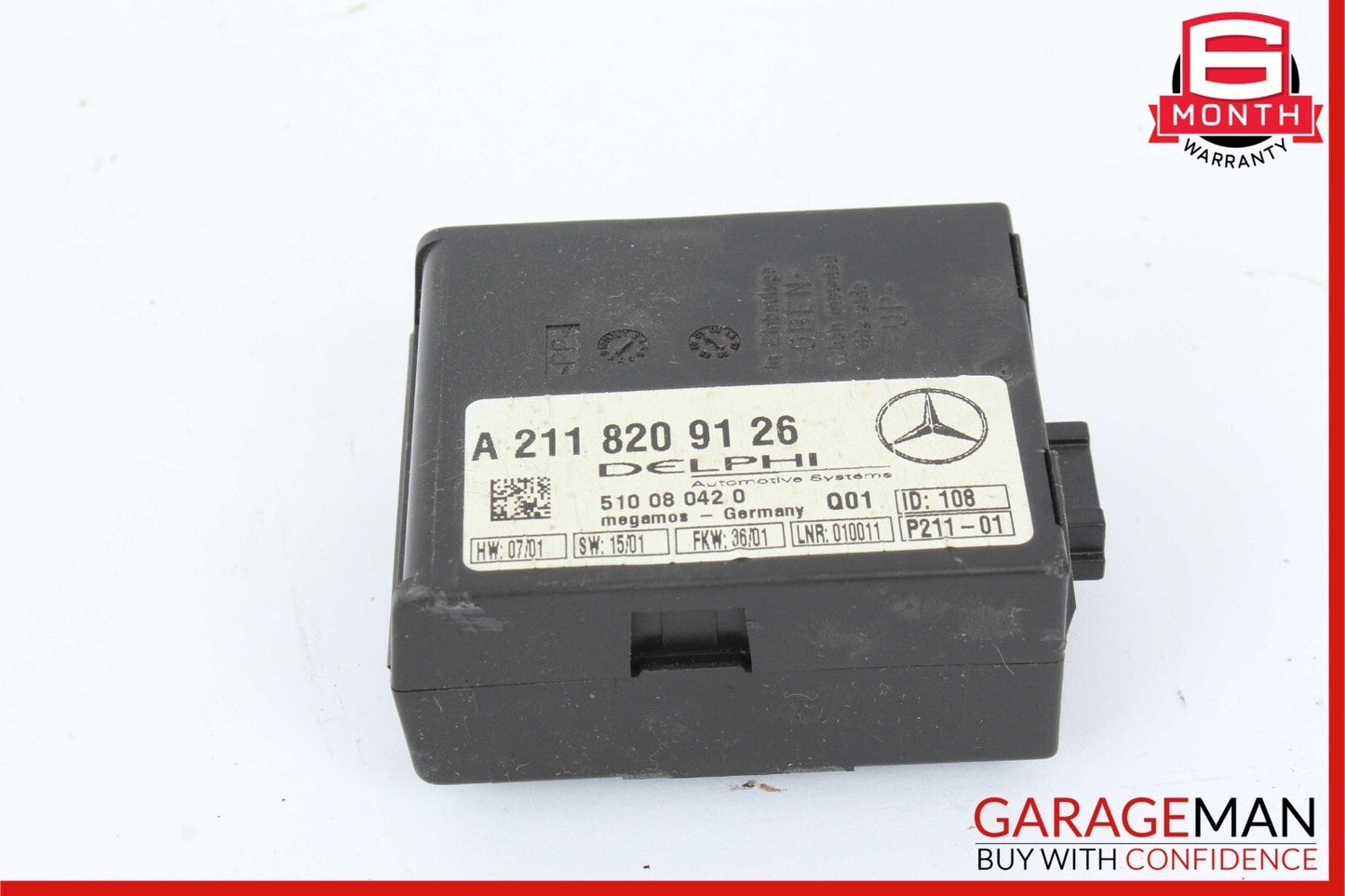 00-11 Mercedes SLK350 CLK500 SL500 CL600 Anti Theft Alarm Control Module Unit