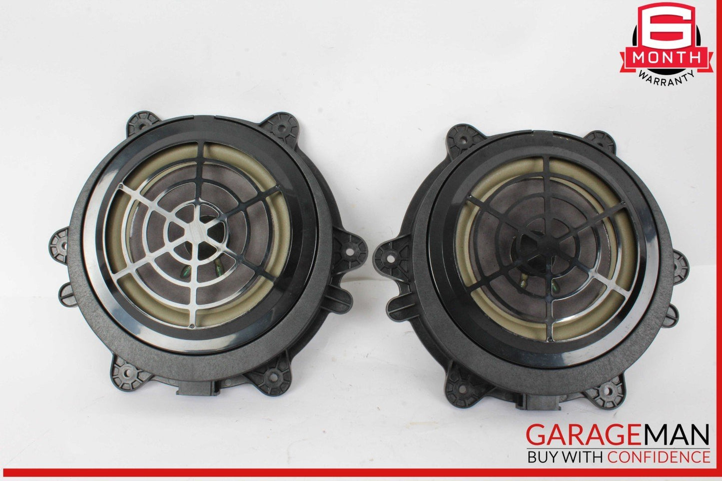 11-18 Porsche Cayenne 958 Rear Left & Right Door Audio Sound Speakers Set OEM
