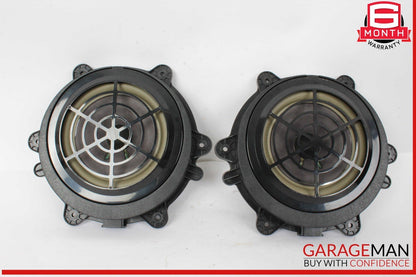 11-18 Porsche Cayenne 958 Rear Left & Right Door Audio Sound Speakers Set OEM