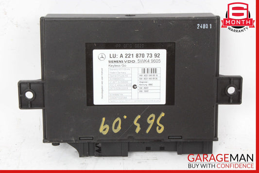 07-10 Mercedes W221 S63 CL63 CL600 Keyless Go Control Module Unit OEM