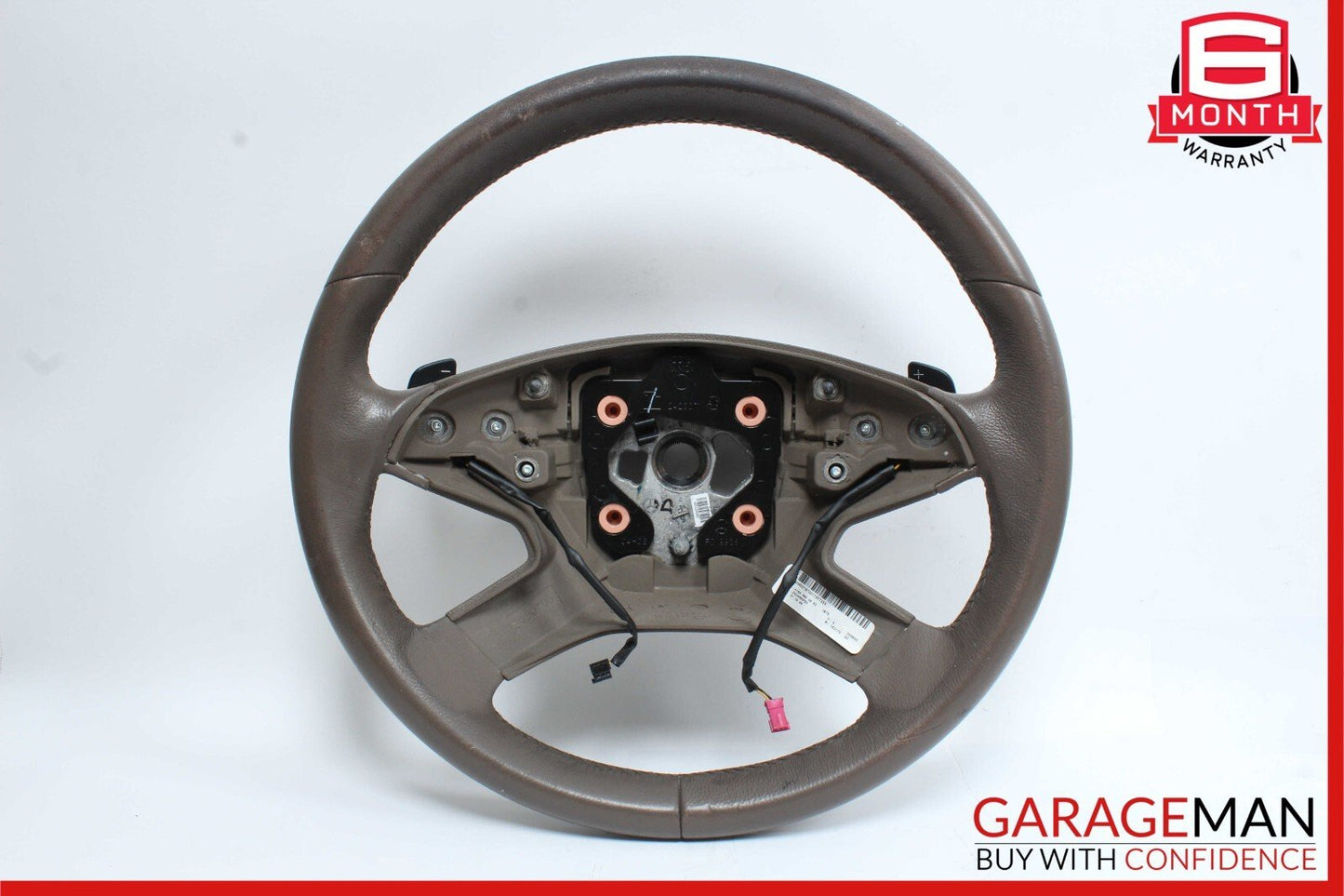 09-13 Mercedes X164 GL350 ML550 Driver Steering Wheel w/ Paddle Shifters Brown