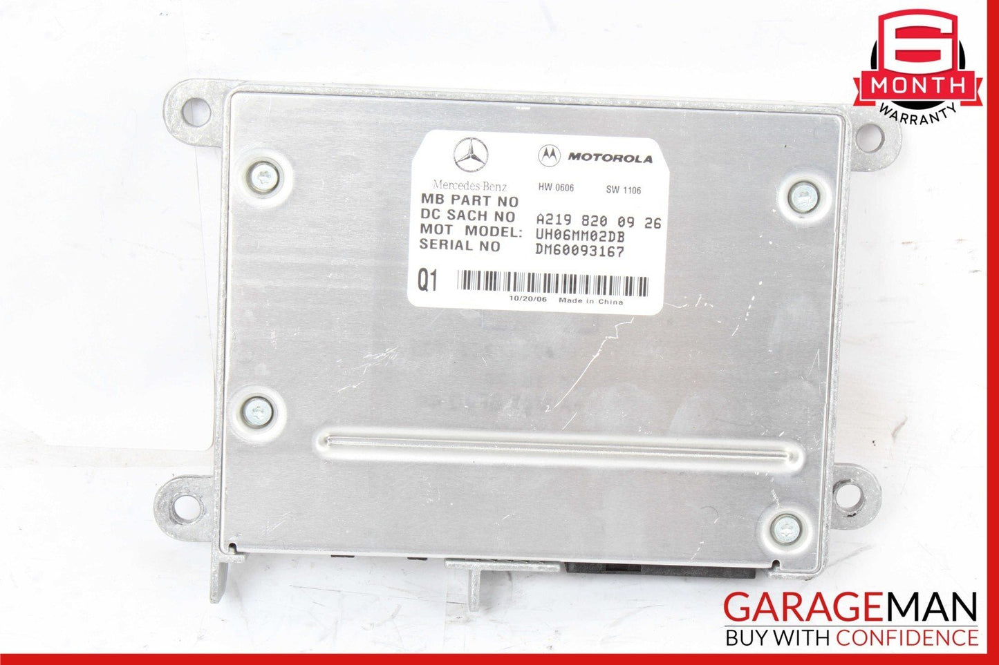 06-12 Mercedes CLS550 GL450 ML500 SL65 AMG Communication Control Module Unit