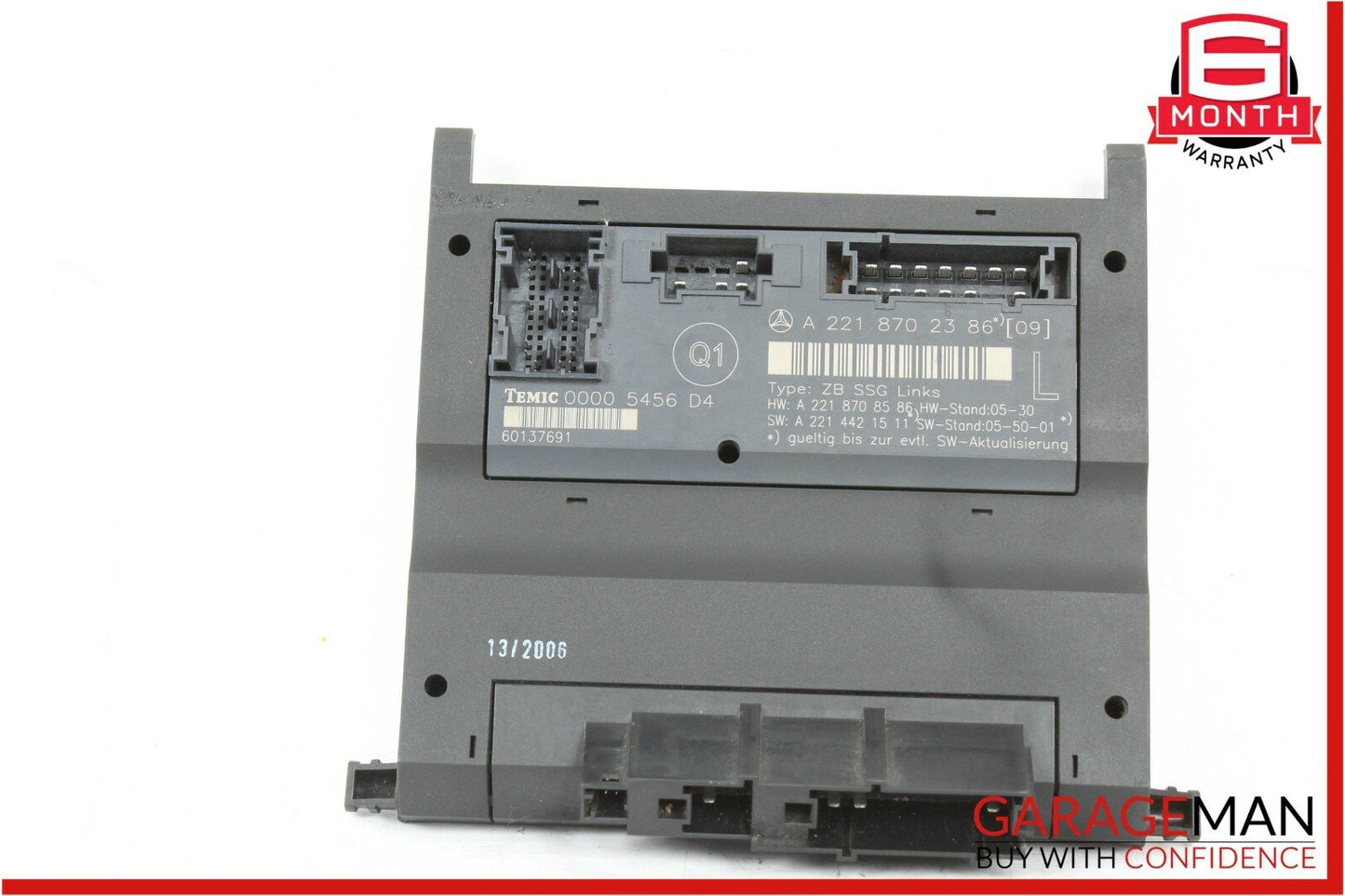 07-09 Mercedes W221 S550 S600 Front Left Under Seat Controller Module Unit