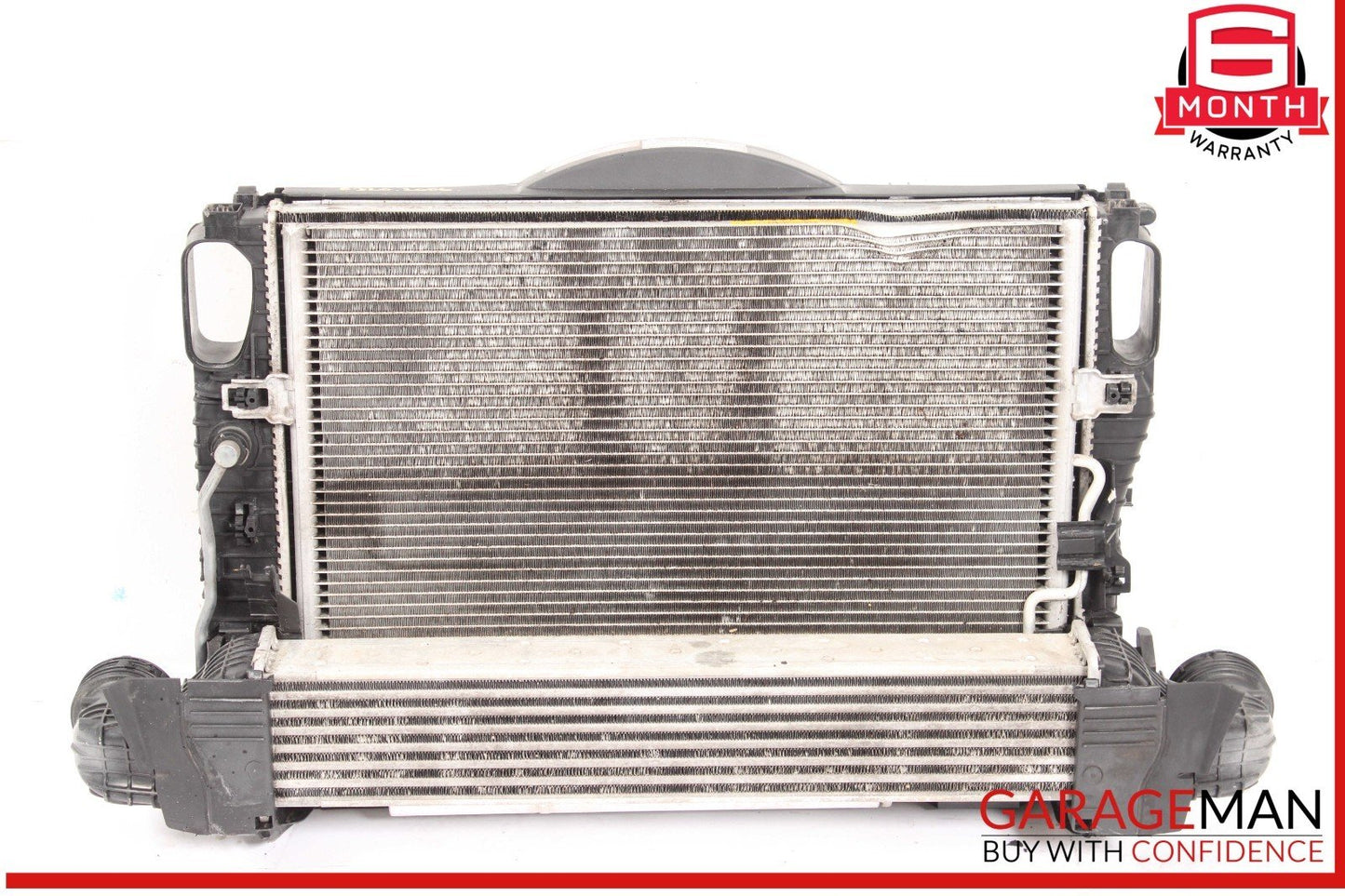 03-09 Mercedes W211 E320 Engine Motor Cooling Fan Radiator A/C Condenser Assy