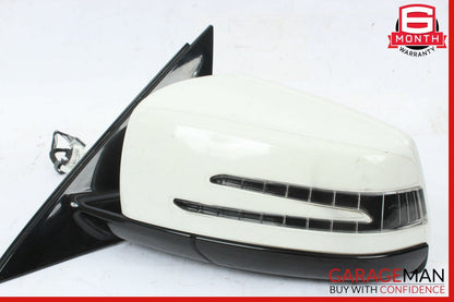 10-13 Mercedes W212 E350 E550 Left Driver Side Rear View Door Mirror White OEM