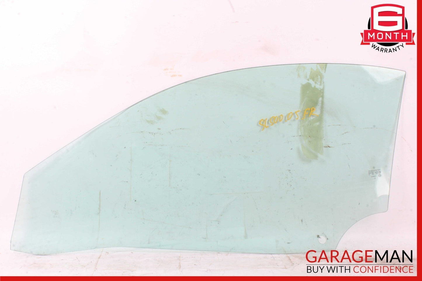 03-12 Mercedes R230 SL500 SL55 AMG Front Right Side Door Window Glass Clear OEM