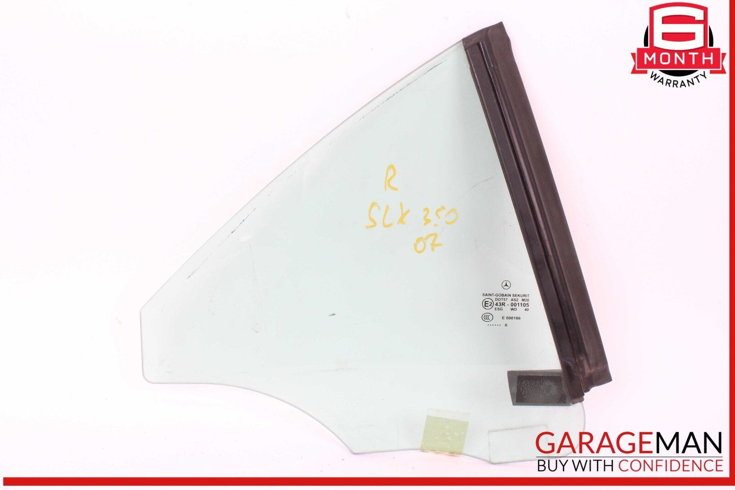 05-11 Mercedes R171 SLK350 SLK280 Quarter Window Glass Rear Right Side OEM