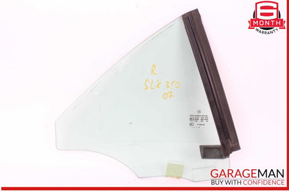 05-11 Mercedes R171 SLK350 SLK280 Quarter Window Glass Rear Right Side OEM