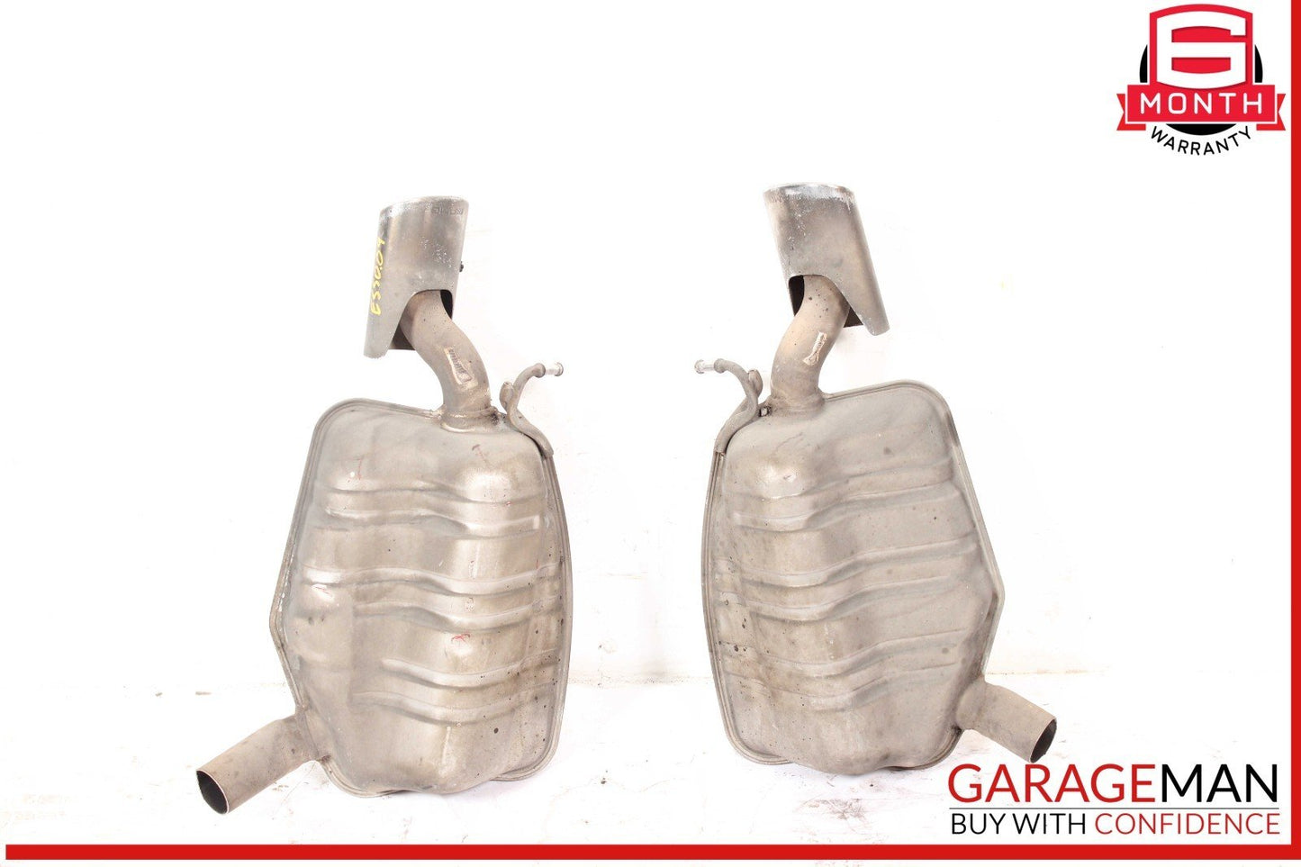 06-09 Mercedes W211 E550 AMG Exhaust Muffler Mufflers Tips Assembly Set of 2 OEM
