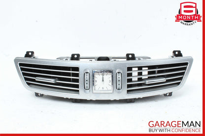 07-13 Mercedes W221 S550 Center Dash A/C Air Vent Trim Clock Assembly OEM