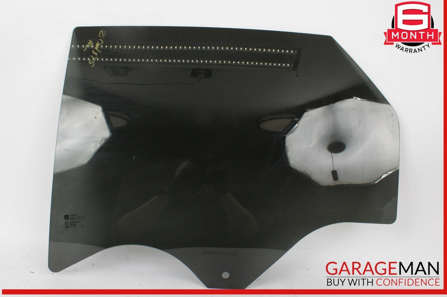 17-25 Cadillac XT5 Rear Left Driver Side Door Window Glass OEM