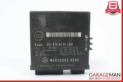 07-09 Mercedes W216 CL550 S550 Rear Trunk Remote Release Open Close Module Unit