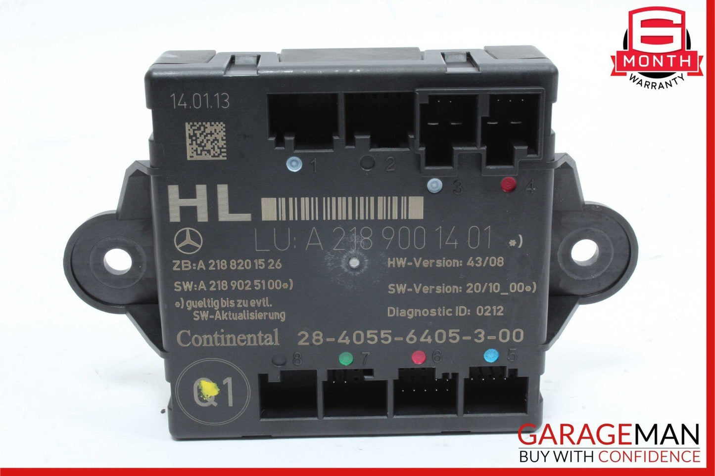 08-18 Mercedes W212 E350 CLS500 C300 C250 Rear Left Door Control Module Unit