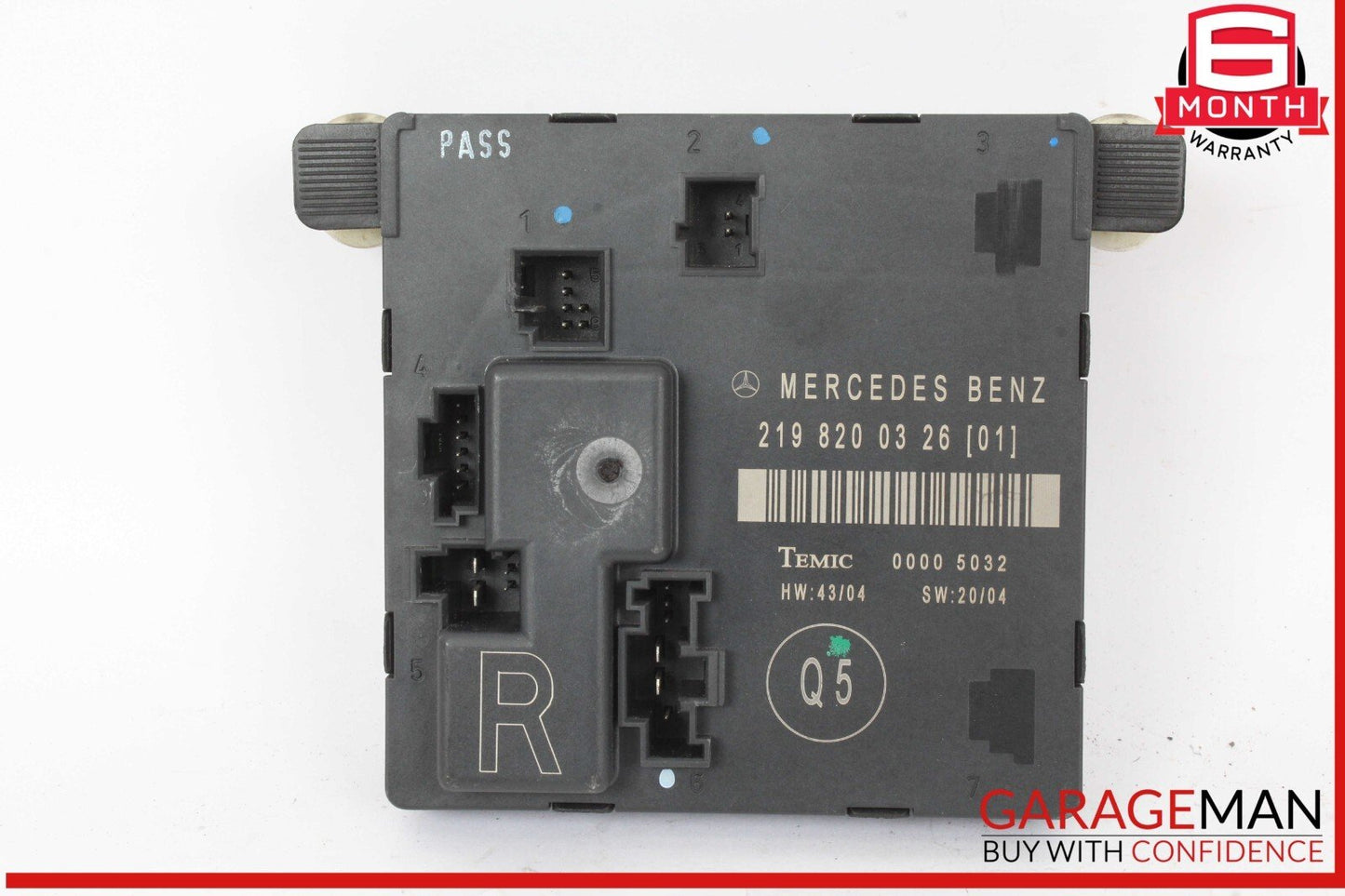 06-11 Mercedes W219 CLS63 AMG CLS55 Rear Right Door Control Module 2198200326