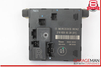 06-11 Mercedes W219 CLS63 AMG CLS55 Rear Right Door Control Module 2198200326