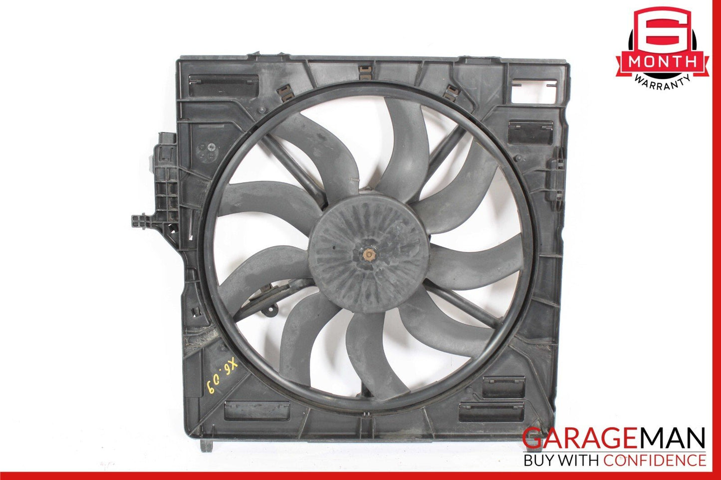 08-13 BMW X5 E70 X6 E71 Electric Radiator Cooling Fan w/ Housing Shroud OEM