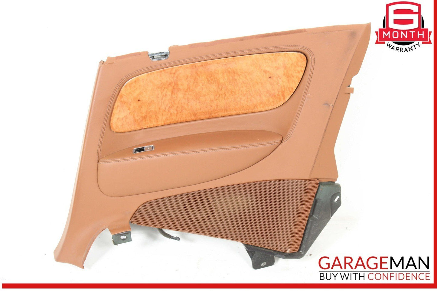 07-11 Bentley Continental GTC Rear Right Side Interior Door Panel Brown OEM